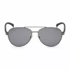 KENNETH COLE KC1318-5808A Herren-Sonnenbrille - Klassischer rechteckiger Metallrahmen mit UV400-Schutz (58/15/140 mm)