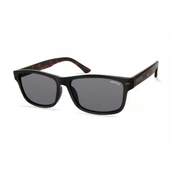 Kenneth Cole KC2985-5801A Herren-Rechteck-Sonnenbrille aus Acetat - Schwarz/Grau 58mm