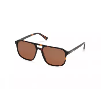Kenneth Cole KC3013-5752E Herren-Sonnenbrille - Schwarzer Rahmen, Graue Gläser, 57 mm