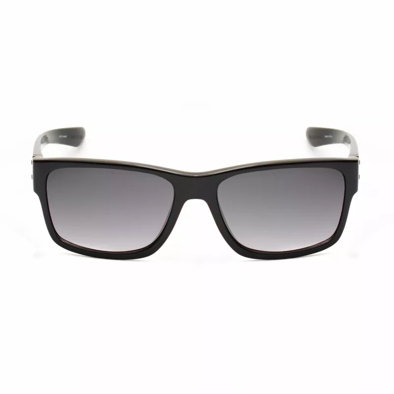 KENNETH COLE MAN KC1246-5801B Sonnenbrille - Glänzend schwarzer Rahmen, graue Polycarbonat-Gläser, 58 mm