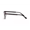 KENNETH COLE MAN KC1329-5709B Rechteckige Sonnenbrille - Glänzend schwarzer Rahmen, rauchgraue Gläser, 57 mm