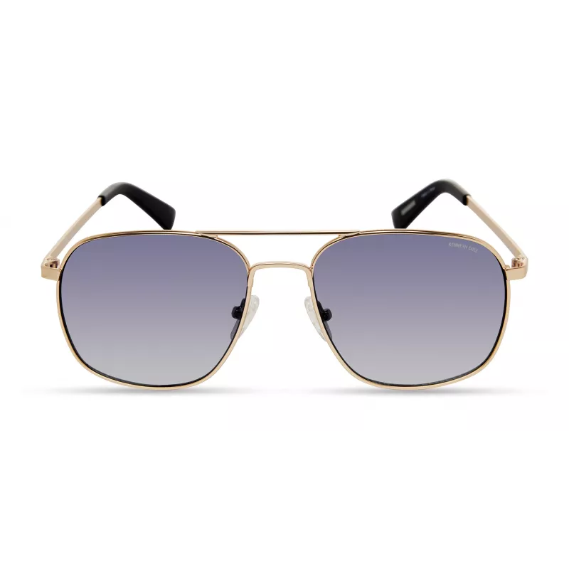 KENNETH COLE Herren KC2970-5631W Rechteckige Sonnenbrille Schwarz/Grau 56/17/145 mm