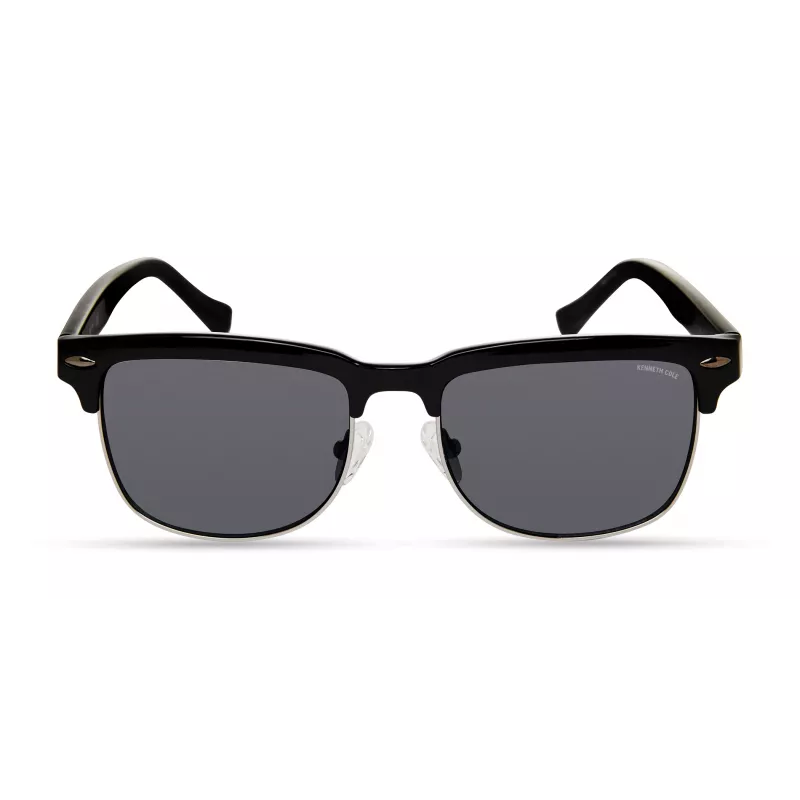 KENNETH COLE MAN KC2972-5301A Sonnenbrille 53/18/145 mm Schwarzer quadratischer Rahmen Graue Gläser