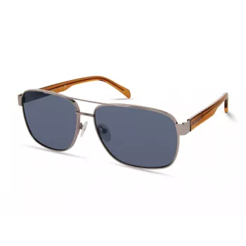 KENNETH COLE MAN KC2987-6310V Rechteckige Sonnenbrille - Schwarzer Acetatrahmen, rauchgraue Polycarbonatgläser, UV400-Schutz, 63/15/140 mm