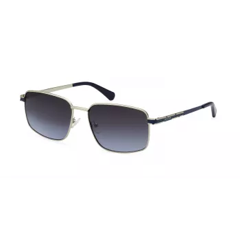 KENNETH COLE MAN Sonnenbrille RN00001-5810W - Schwarzer Rahmen, graue Gläser, 58 mm
