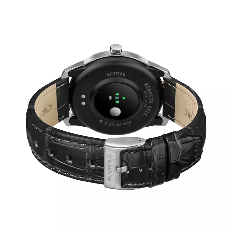 KENNETH COLE Herren Automatik Skelettuhr KCWGD2174061 - 45mm Edelstahlgehäuse, braunes Lederband