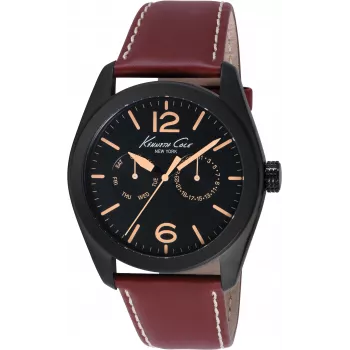 KENNETH COLE Herren IKC8063 Analog-Quarzuhr 44mm Edelstahl-Mesh