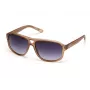 Kenneth Cole Herren-Sonnenbrille KC2986-5846B, rechteckig - Havana/Braun - 58 mm Gläser - UV400-Schutz