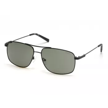 Kenneth Cole Herren-Sonnenbrille KC2969-5902N - Schwarzer Rahmen, graue Gläser, UV400-Schutz