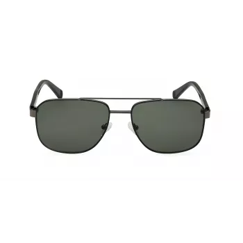 Kenneth Cole Herren-Sonnenbrille RN00002-5906N - 59mm Glas, UV400-Schutz, Acetatrahmen