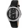 KENNETH COLE Herrenuhr IKC8095 44mm Edelstahl Quarz Analog Schwarz Zifferblatt Silber Armband
