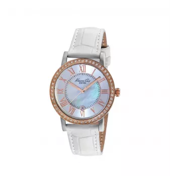 Kenneth Cole Damenuhr IKC2836 Silber Edelstahl Quarzuhr 35mm