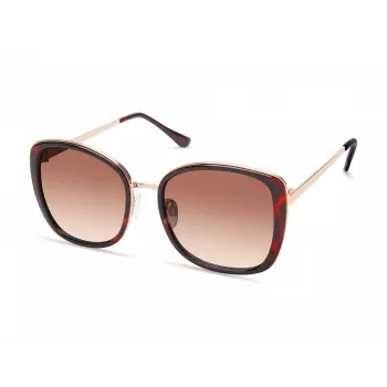 KENNETH COLE Damen-Sonnenbrille KC1396-5452F Havana Brown 54mm