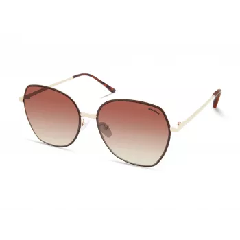 KENNETH COLE Damen-Sonnenbrille KC2961-6132F Havana Schildpatt Gestell Braune Verlaufsgläser 61mm