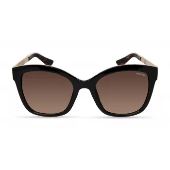 KENNETH COLE Damen-Sonnenbrille KC2965-5401F - Geometrischer Acetatrahmen mit grauen Gradientengläsern - 54 mm