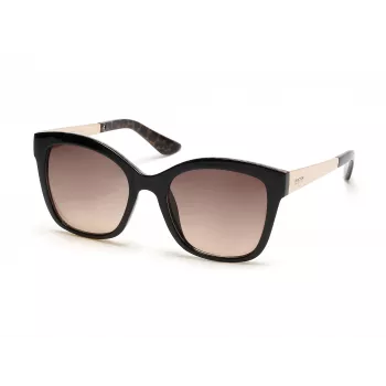 KENNETH COLE Damen-Sonnenbrille KC2965-5401F - Geometrischer Acetatrahmen mit grauen Gradientengläsern - 54 mm