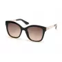 KENNETH COLE Damen-Sonnenbrille KC2965-5401F - Geometrischer Acetatrahmen mit grauen Gradientengläsern - 54 mm