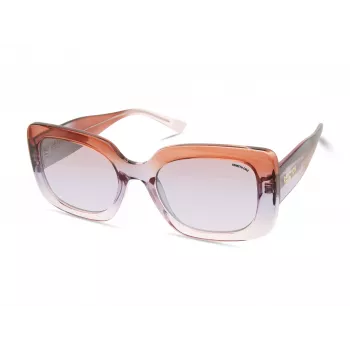 KENNETH COLE Damen-Sonnenbrille KC2966-5383Z Schwarzer Acetat-Rechteckrahmen Grau Verlaufsglas 53mm