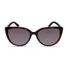 KENNETH COLE Damen-Sonnenbrille KC2979-5501B - Rechteckiger schwarzer Rahmen, rauchgraue Gläser, UV400-Schutz