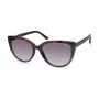 KENNETH COLE Damen-Sonnenbrille KC2979-5501B - Rechteckiger schwarzer Rahmen, rauchgraue Gläser, UV400-Schutz