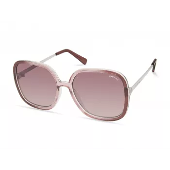 Kenneth Cole Damen-Sonnenbrille KC2981-5678Z - Rechteckiger Acetatrahmen mit grau getönten Gläsern - 56/17/145 mm