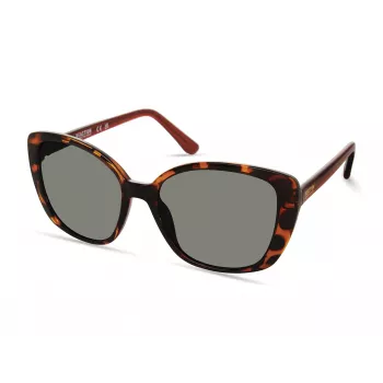 Kenneth Cole Damen-Sonnenbrille KC2997-5652N Braun Havana Butterfly/Square