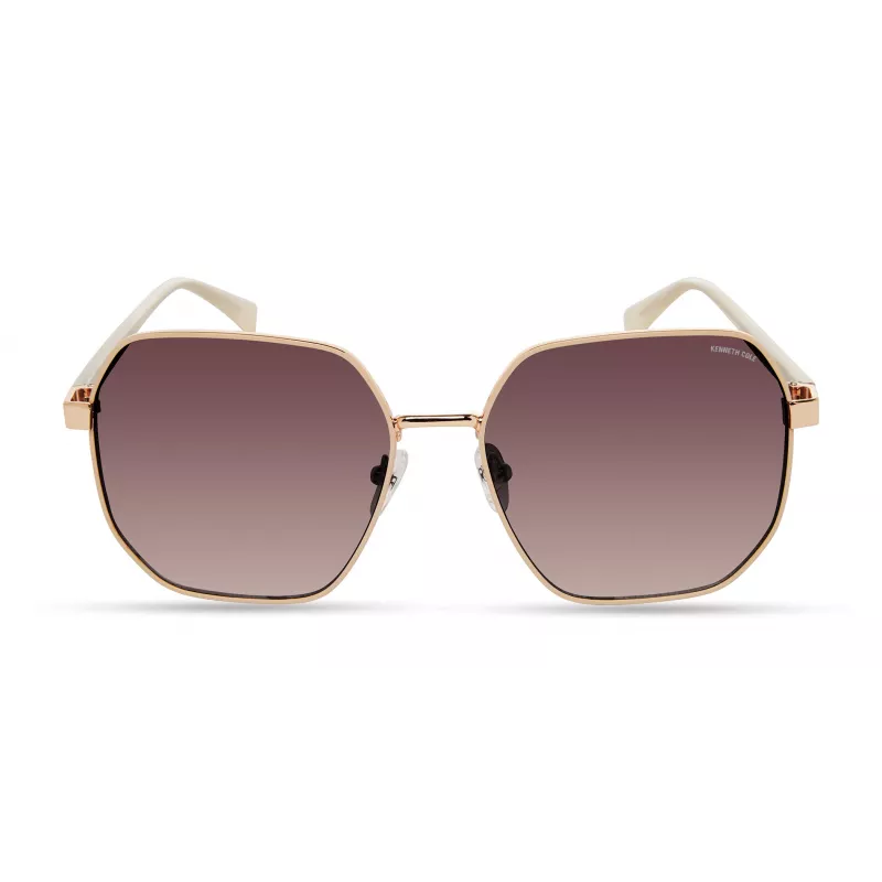 KENNETH COLE Damen-Sonnenbrille KC3000-6028T Rechteckig Braun Schildpatt 60mm