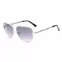 KENNETH COLE Damen-Sonnenbrille RN00014-5911B Schwarzer Acetat-Rechteckrahmen, Smoke-Gradient-Glas, 59/14/145 mm