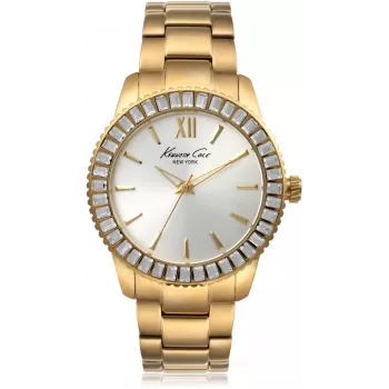 KENNETH COLE Damenuhr IKC4989 40mm Silber Edelstahlarmband