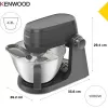 Kenwood KHC30.045GY 1000 W Küchenmaschine mit 4,3 L Schüssel, Edelstahl, Grau