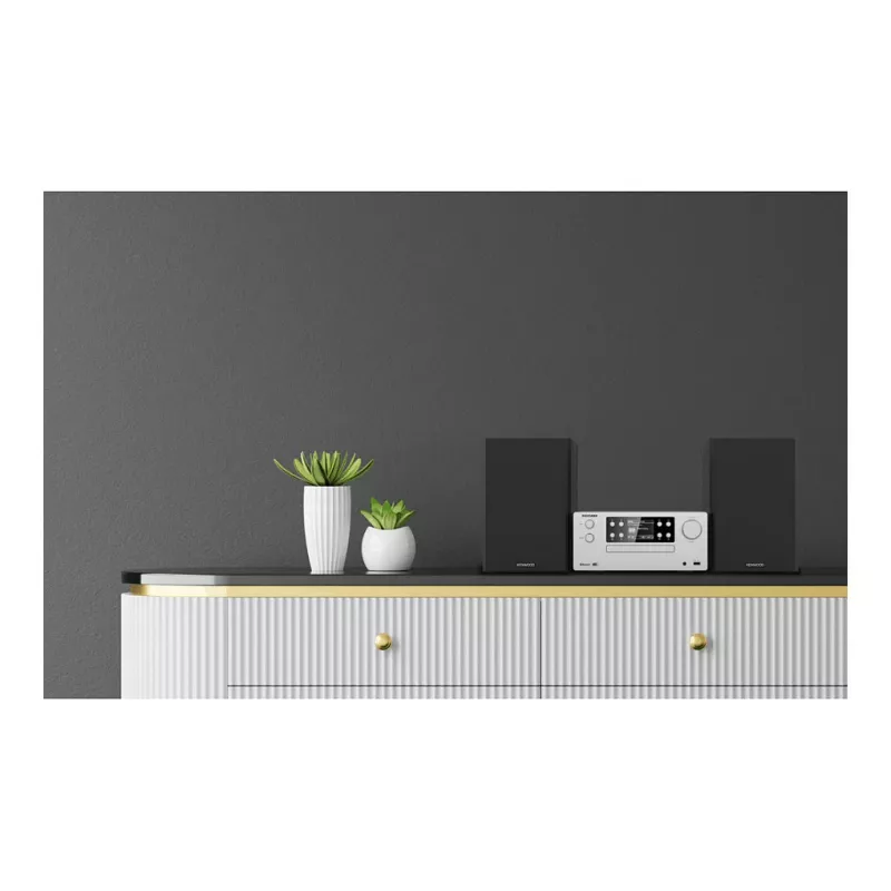 Kenwood M-925DAB-S Home Audio Micro System 50 W Silber/Schwarz