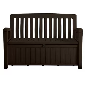 KETER 265 L Aufbewahrungsbank mit Sitzfläche, Braun