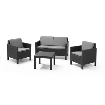 KETER Chicago 3+1 Gartenmöbel-Set Graphit
