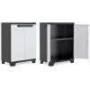 KETER LINEAR CABINET LOW 68x39x90cm Schwarz/Grau