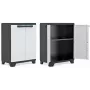 KETER LINEAR CABINET LOW 68x39x90cm Schwarz/Grau