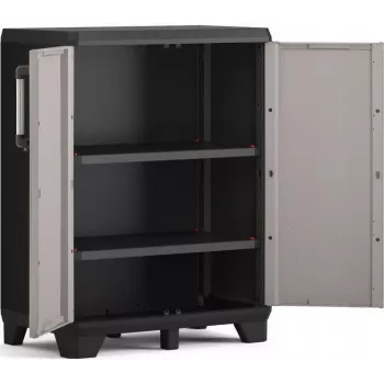 KETER LOW CABINET PRO 68x39x90cm Schwarz/Grau