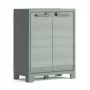 KETER Optima Wonder Low Cabinet Grün/Beige - 1 verstellbarer Einlegeboden, Doppeltüren, abschließbar, witterungsbeständig