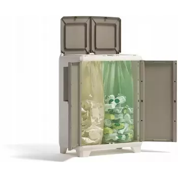 KETER Professional Abfalltrennbehälter 25L Limettengrün