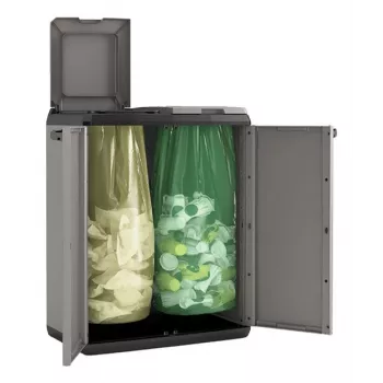 Keter Split Basic 220 L Rechteckige Kunststoff-Gartenbox Grau