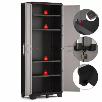 KETER WARDROBE PRO 68x39x173cm Grau/Schwarz