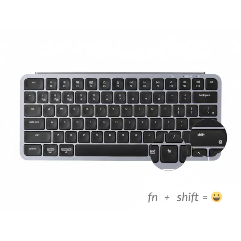 Keychron B1 Pro 75% Layout kabelloses Tastatur- und Maus-Set - Space Grey