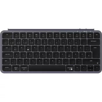 Keychron B1 Pro Grau/Schwarz DE-Layout Scissor-Switch Tastatur - Bluetooth