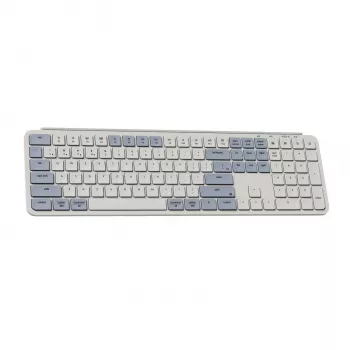 Keychron B6 Pro Ultra-Slim 100% Drahtlose Tastatur - Retro Blau