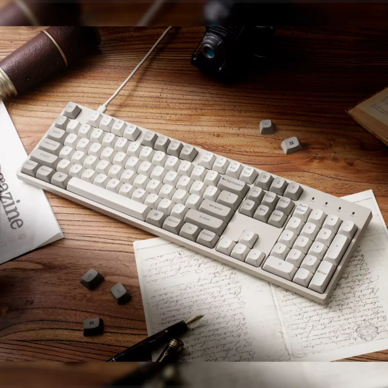 Keychron C2 Pro 100% 8K Super Red Switch Hot-Swap RGB Kabelgebundene Custom Mechanische Tastatur