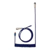 Keychron Coiled Aviator Blue Cable USB-C auf USB-A mit GX16 4-Pin abnehmbarem Anschluss, 200 cm
