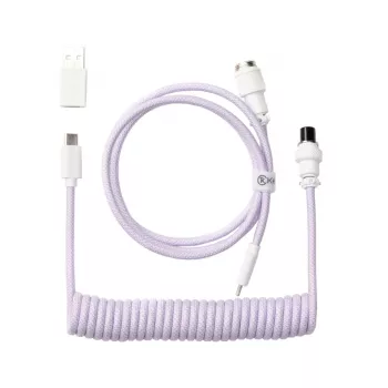 Keychron Coiled Aviator Cable - Helllila/Gerade