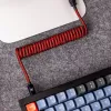 Keychron Coiled Aviator Cable - Rot (USB-A auf USB-C, 2m, abnehmbarer GX12)