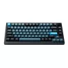 Keychron Double Shot KSA PBT Tastenkappen-Set - Dunkelgrau/Grau/Blau (137 Tasten)
