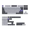 Keychron Double Shot KSA PBT Tastenkappen-Set - Dunkelgrau/Weißrauch (137 Tasten, MX-Stil, ANSI)