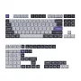 Keychron Double Shot KSA PBT Tastenkappen-Set - Dunkelgrau/Weißrauch (137 Tasten, MX-Stil, ANSI)